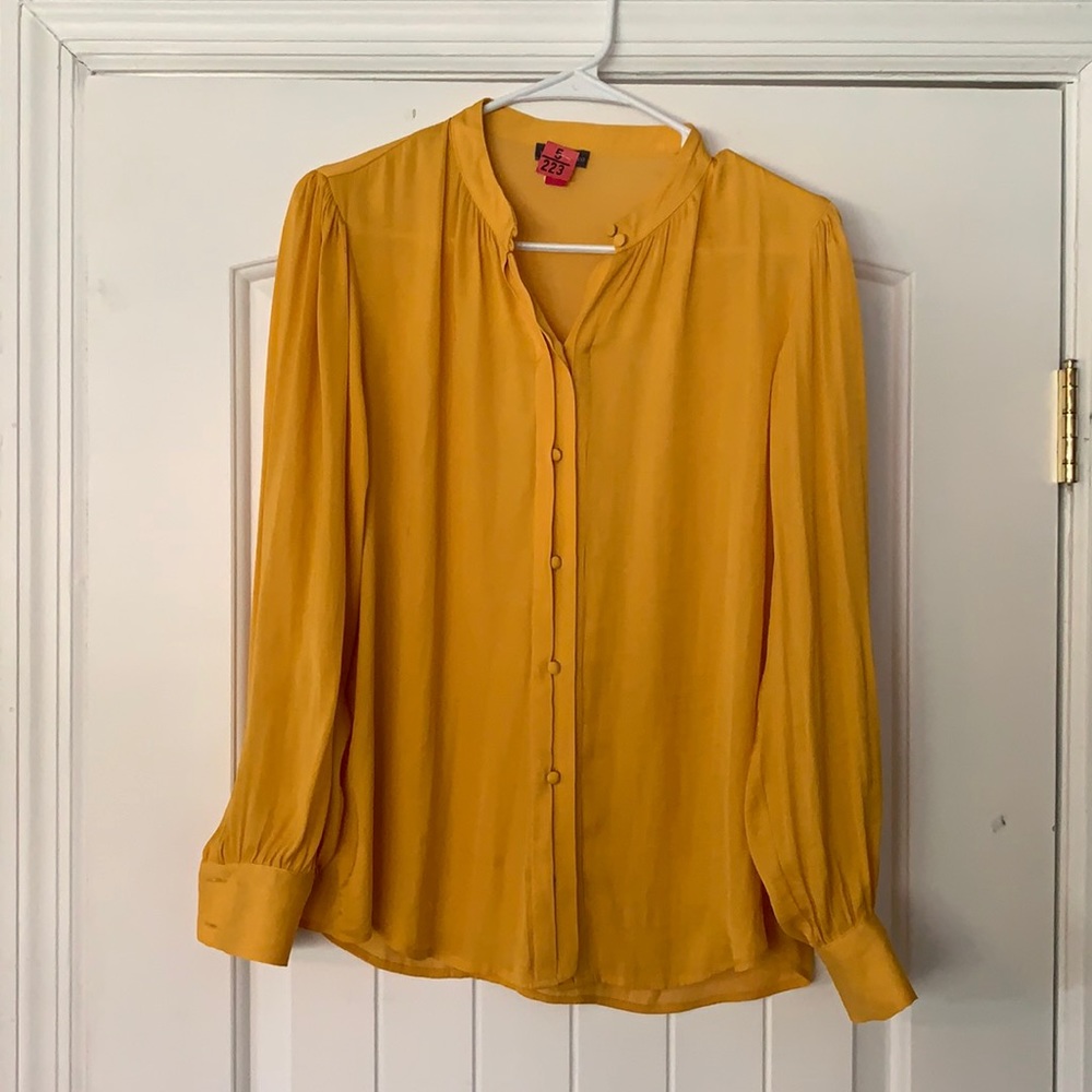 Vince Camuto Yellow Blouse, Size S